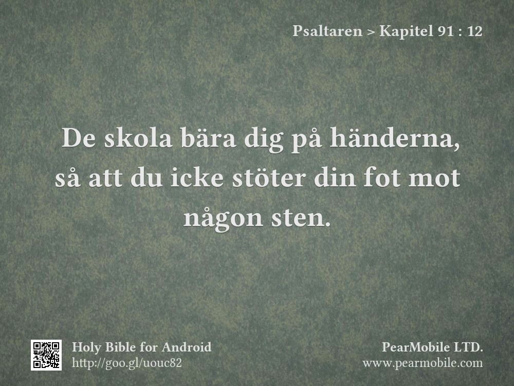 Psaltaren, Kapitel 91:12